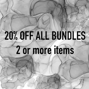 Bundle 2 or more items and get 20% off!!